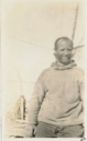Image of Donald B. MacMillan on deck of Roosevelt, back from long trip
